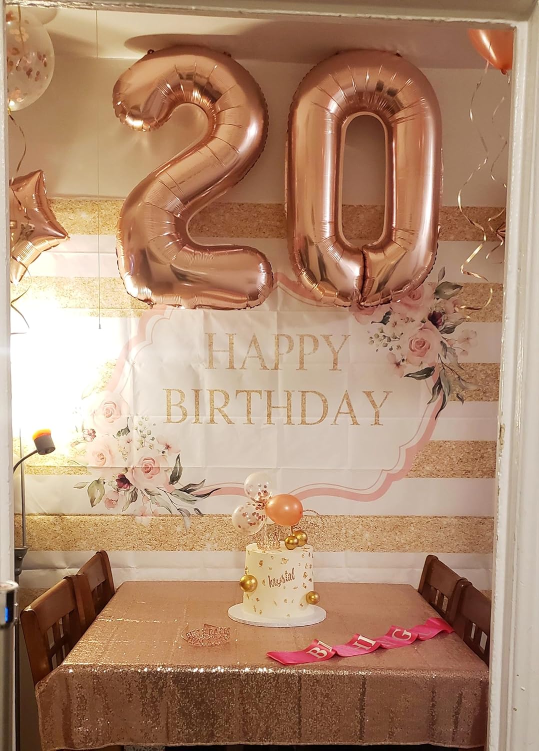 Rose Gold Number 10 Balloon - 40 Inch Foil Balloon for 10th Birthday & Wedding Celebrations