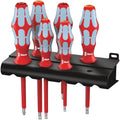 Wera 3165 i/6 Screwdriver Set - Stainless Steel, 6 Pieces with Convenient Rack