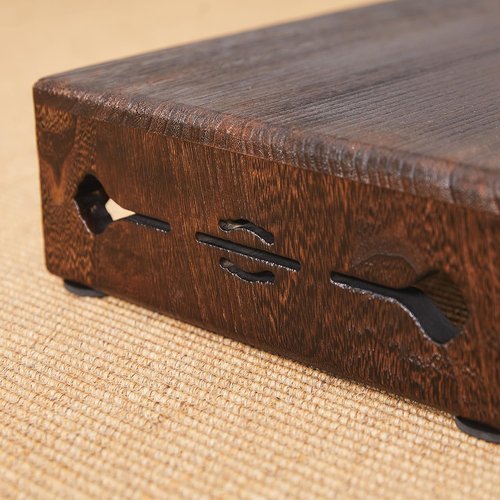 GZQWDC Wood Bed Step Stool,Wide Wooden Stepping Stool for Kids & Adults,Desk Foot Stool,4 inch Step Stool,Low Footrest Step Platform,Surface 15.8"x11.8"