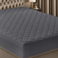 Utopia Bedding Quilted Mattress Pad - Twin Size Deep Pocket Protector | Machine Washable Grey