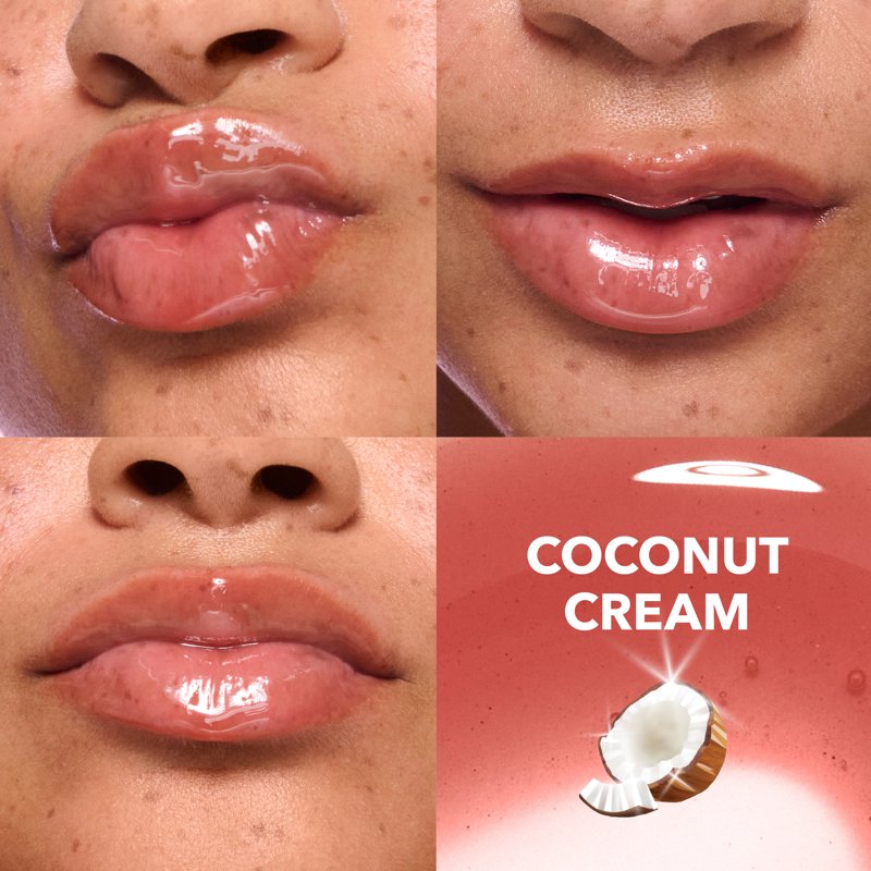 Hydrating Jelly Lip Oil - Coconut Cream Rosy Nude Tint 0.2 fl oz