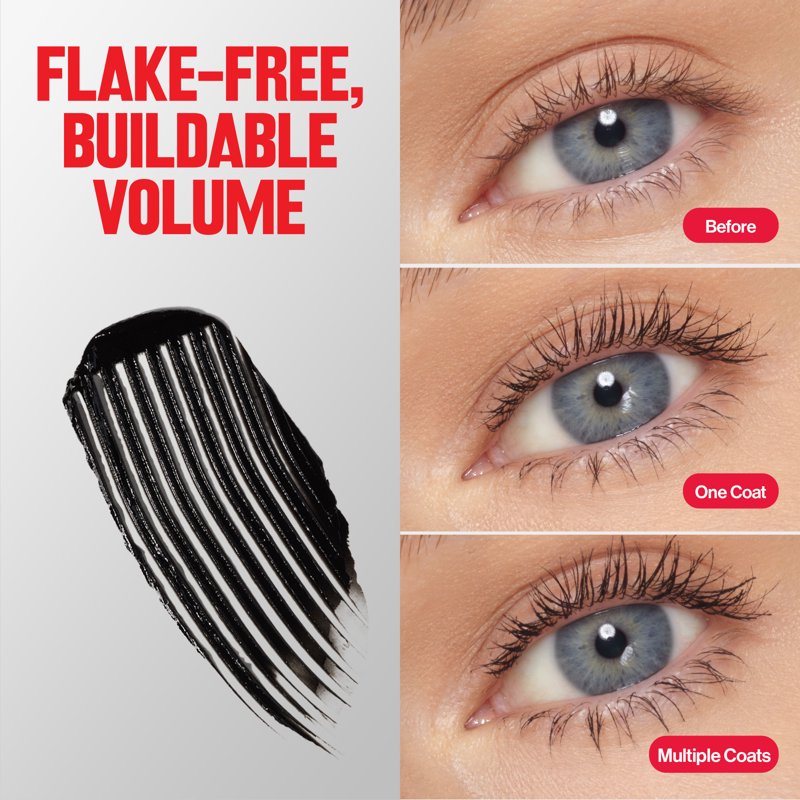 Long-Wear Buildable Volume Mascara - 24HR No-Flake Formula