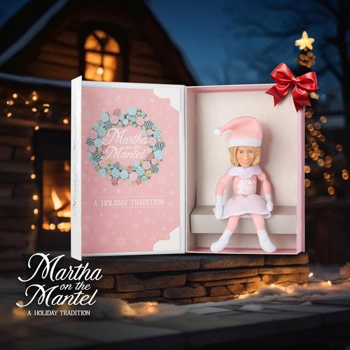 Martha Stewart 12” Plush Christmas Figurines - Collectible Holiday Decor for 2025