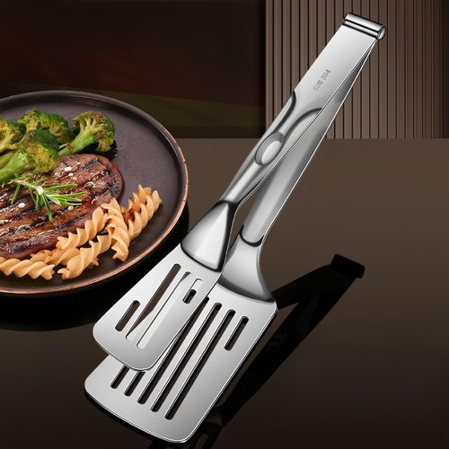 Huakai New Kitchen Cooking Tongs, Multifunctional Frying Spatula Features a detachable design, Perfect for Grilling, Cooking, Frying, and Griddling（12.8inch）