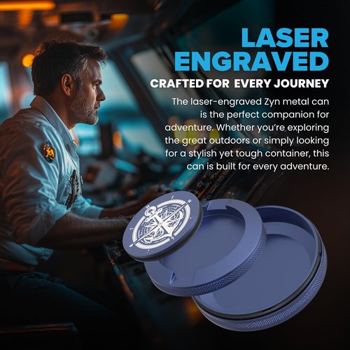 TuffTynz - Premium Zyn Metal Can | Zyn Holder | Metal Zyn Container | Moisture & Odor Proof Container | Aluminum Zyn Can & Organizer | Dip Can | Zyn Tin | Zyn Gifts for Men | The Zyn Bin