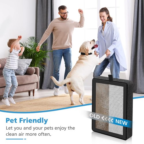 Levoit 4-Pack LV-H128 Replacement Filter - 3-in-1 Compatible Air Purifier Filters for LV-H128, PUURVSAS, ROVACS