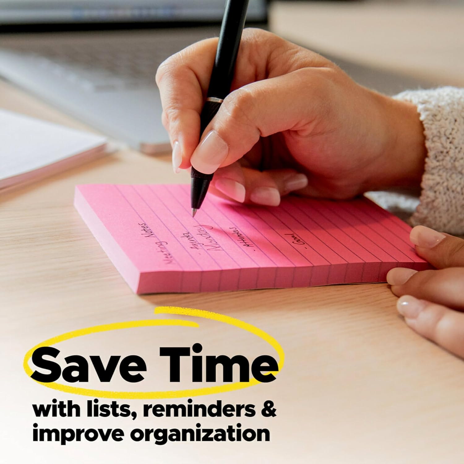 Post-it Super Sticky Notes - 24 Pads, 3 x 3 In. | Supernova Neons Collection with 2X Sticking Power