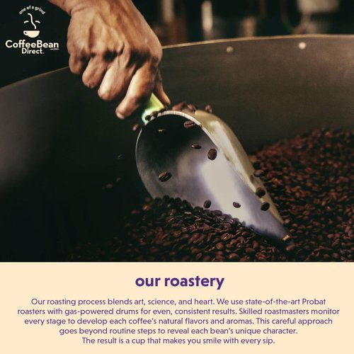 Coffee Bean Direct Half-Caff Colombian, Whole Bean Coffee, Light Roast, 5 Pound Bag (Pack of 1)