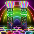 Glow Sticks Bulk - 200 Ultra Bright Glow in the Dark Party Supplies | 8-Inch Glowsticks with Bracelets & Necklaces
