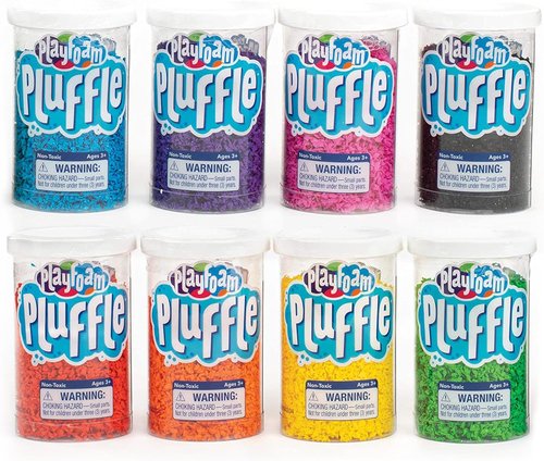 Educational Insights Pluffle® Mini 8-Pack - No Mess Sensory Bin Foam Set for Toddlers | Fun Table Filler for Ages 3+