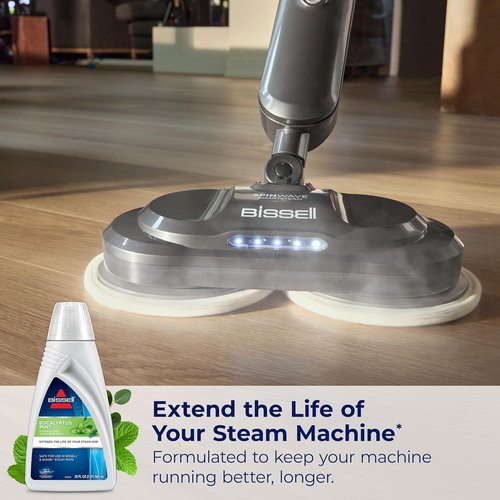 BISSELL Eucalyptus Mint Demineralized Steam Mop Water - 32 Ounces | White, Freshens & Cleans