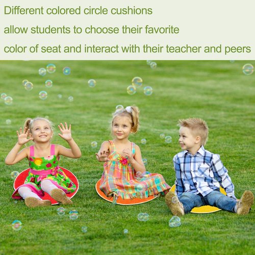 8 PCS Kids Carpet Circle Seats 16 Inch Classroom Circular Rugs Soft Non-Slip Round Floor Cushions for Kids Playroom Rug Daycare Floor Mats Sitting