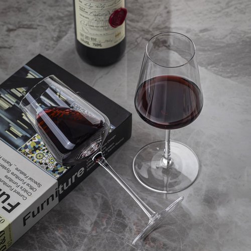 CnSneg Red Wine Glasses Set of 2, Crystal Wine Glasses 13.5OZ, Hand Blown Premium White Wine Glass, Unique Wedding Gift