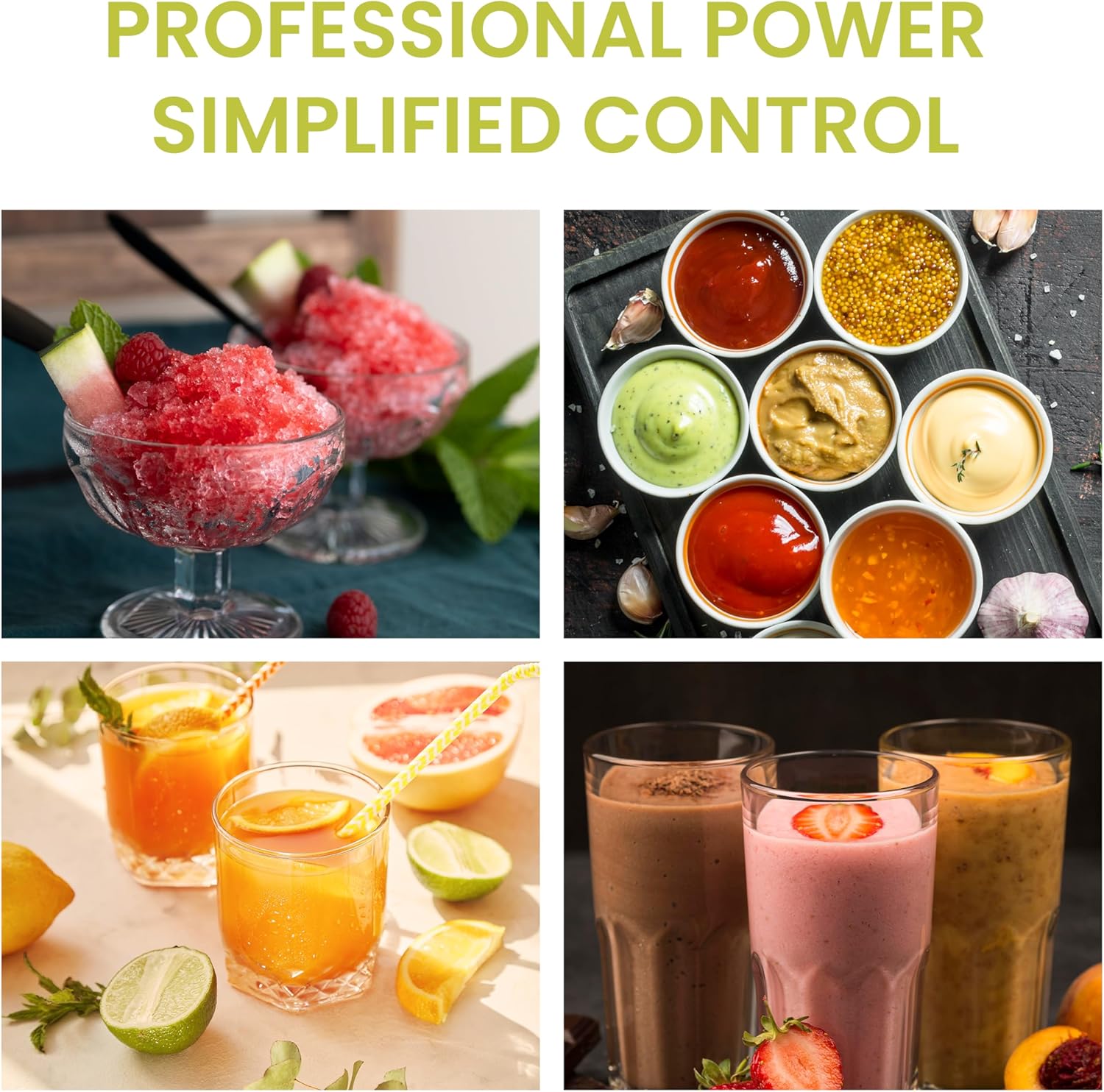 Simple Deluxe Smoothie Blender - 1200W Powerful Kitchen Blender with 60 oz Capacity & BPA-Free Cups | Silver