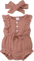 Renotemy Newborn Baby Girl Romper - Summer Short Sleeve Jumpsuit | Cute & Comfortable Outfit