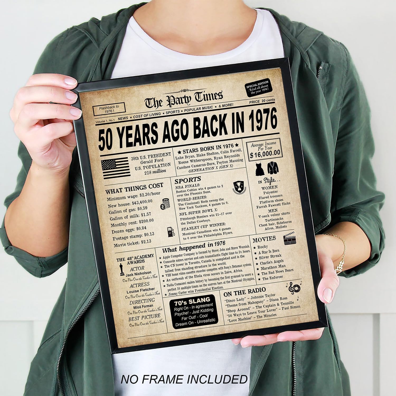 Regine Switzerland 50th Birthday Decorations - Classy Vintage Table Decor & Funny Sign | Gifts for Him or Her