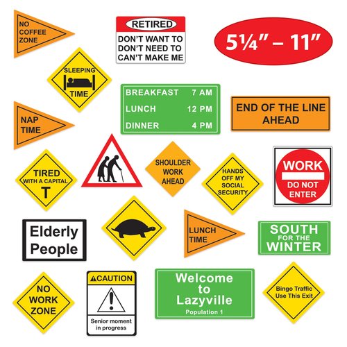 Retirement Cutouts Party Accessory Pack of 2