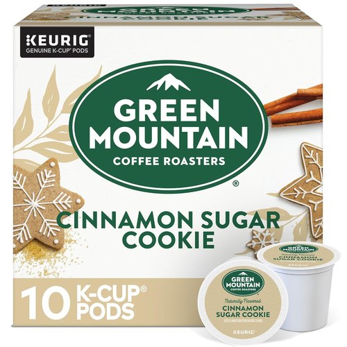 Green Mountain Coffee Roasters Cinnamon Sugar Cookie Coffee - 10 Count Flavorful Pods