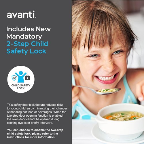 Avanti Microwave Oven - 900 Watts Compact Design with 10 Power Levels & Speed Defrost | 0.9 Cu.Ft. Stainless Steel