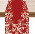 XCHI Red Snowflakes Table Runner - Winter Christmas Holiday Decor for Home Kitchen | 13x72 Inch