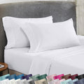 California Design Den King Size Pillowcase Set - 400 Thread Count 100% Cotton Sateen | Soft, Breathable Bright White - Set of 2