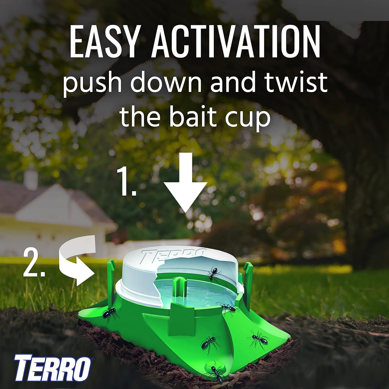 TERRO T1806SR Outdoor Liquid Ant Baits - 2-Pack with 12 Effective Traps for Ant Control