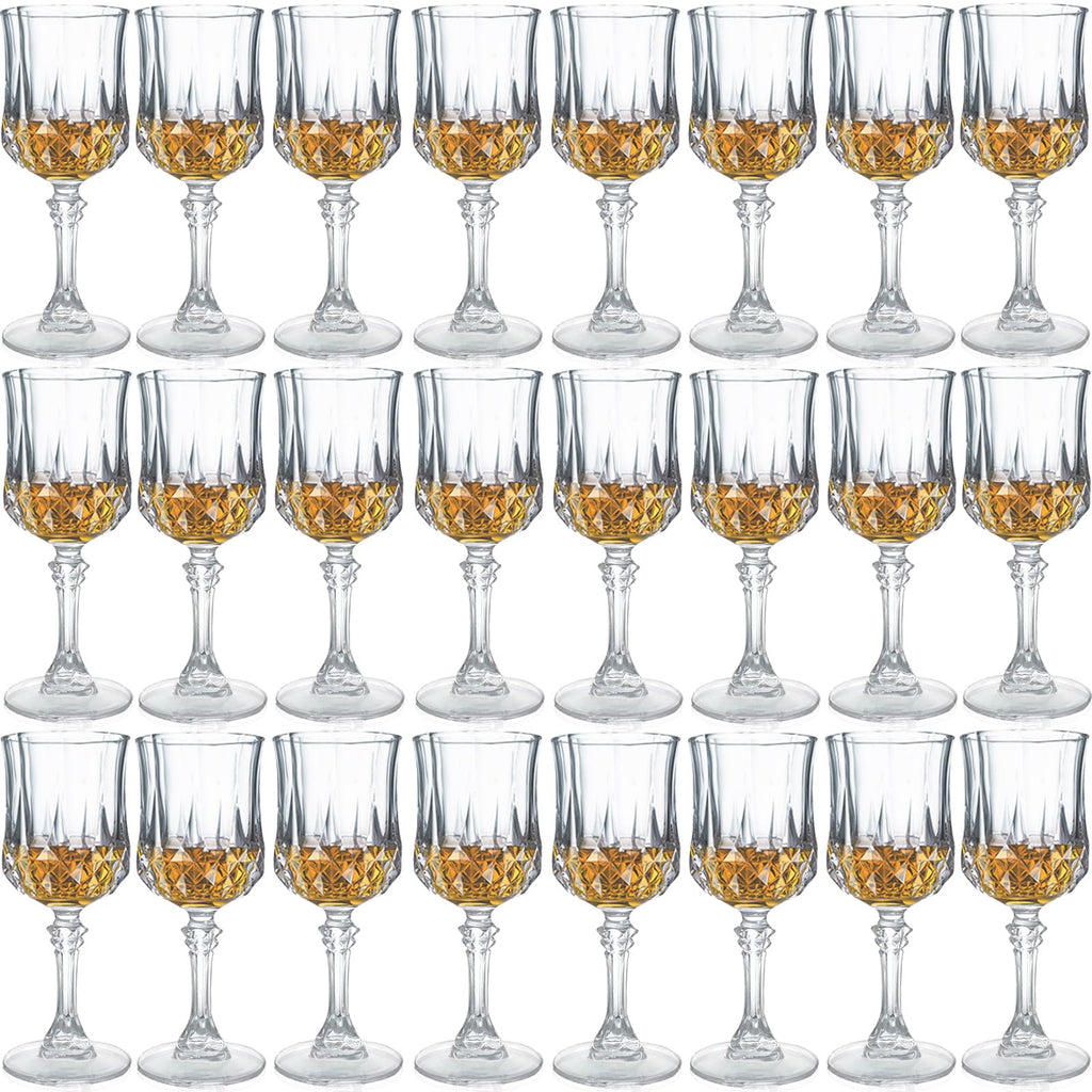 Srgeilzati Cordial Glasses with Stem,Sherry Glasses | Port glasses | Crystal Shot glasses | Limoncello glasses 1.75 oz set of 24