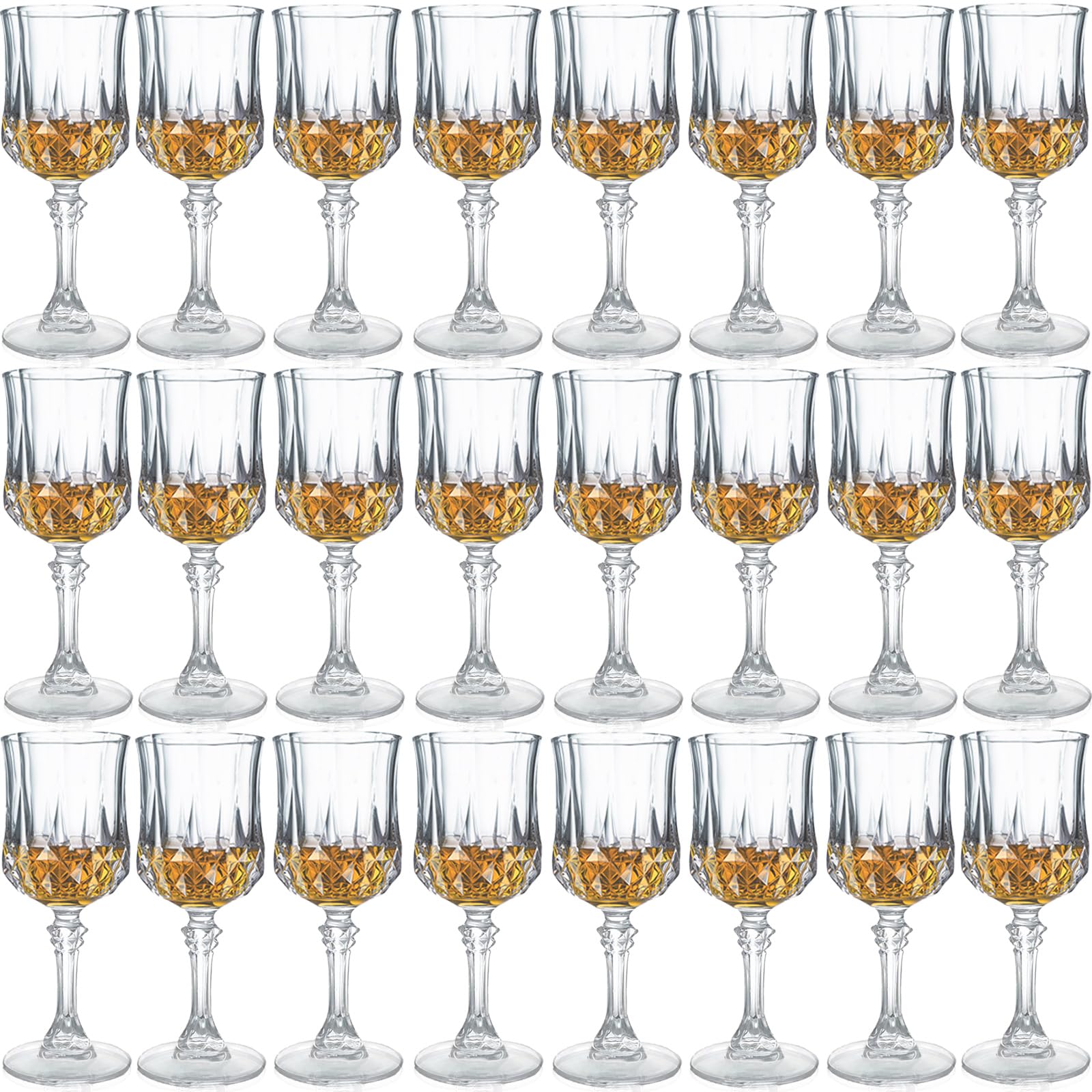 Srgeilzati Cordial Glasses with Stem,Sherry Glasses | Port glasses | Crystal Shot glasses | Limoncello glasses 1.75 oz set of 24