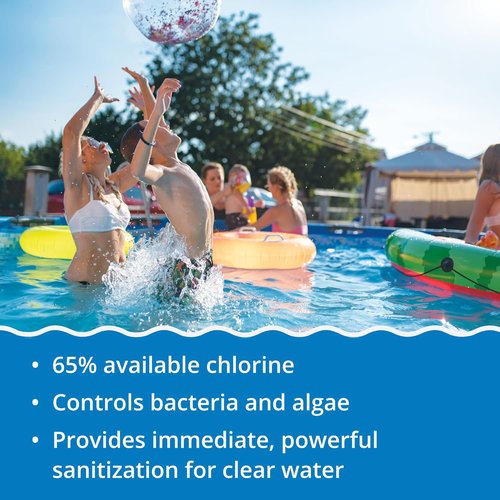 In The Swim Pool Shock - 68% Cal-Hypo Granular Sanitizer for Crystal Clear Water - 24 x 1 lb Pack