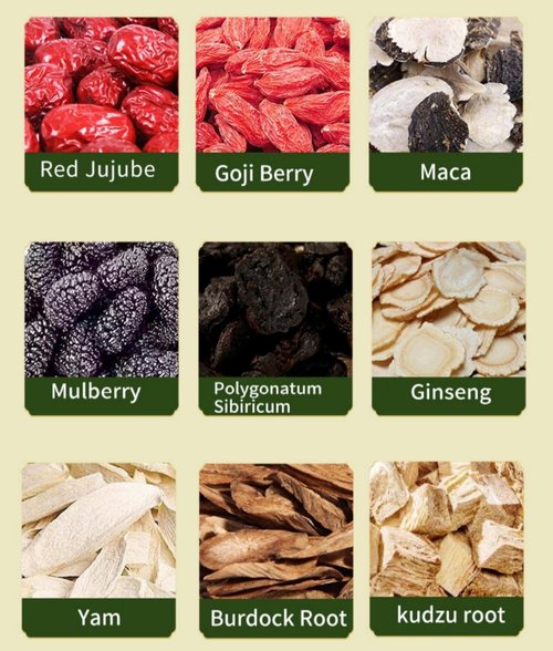 Ginseng Ten Treasures Tea,Kidney Tea for Women and Men,Natural Herbal Blend,Traditional Chinese Herbal Tea,More herbs,Wolfberry,Maca,Mulberry,Kidney Detox Cleanse Teabag,5.20oz/30teabags