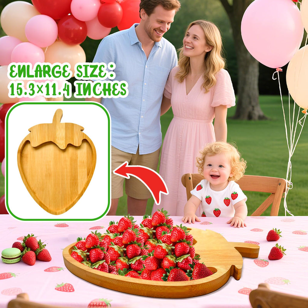 1 PCS Wooden Bow Party Decoration Bowtie Charcuterie Board with 4 PCS Large Pink Bow Balloons Baby Girl Birthday Serving Tray Coquette Fillable Food Platter Foil Balloons for Baby Shower Wedding Party