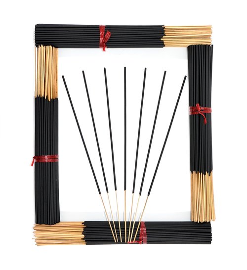 1000 Unscented Charcoal Black Incense Sticks 11" Bulk - 100% Natural Charcoal, Joss and Bamboo Punk Blanks - Great for DIY Aromatherapy Incense Making.