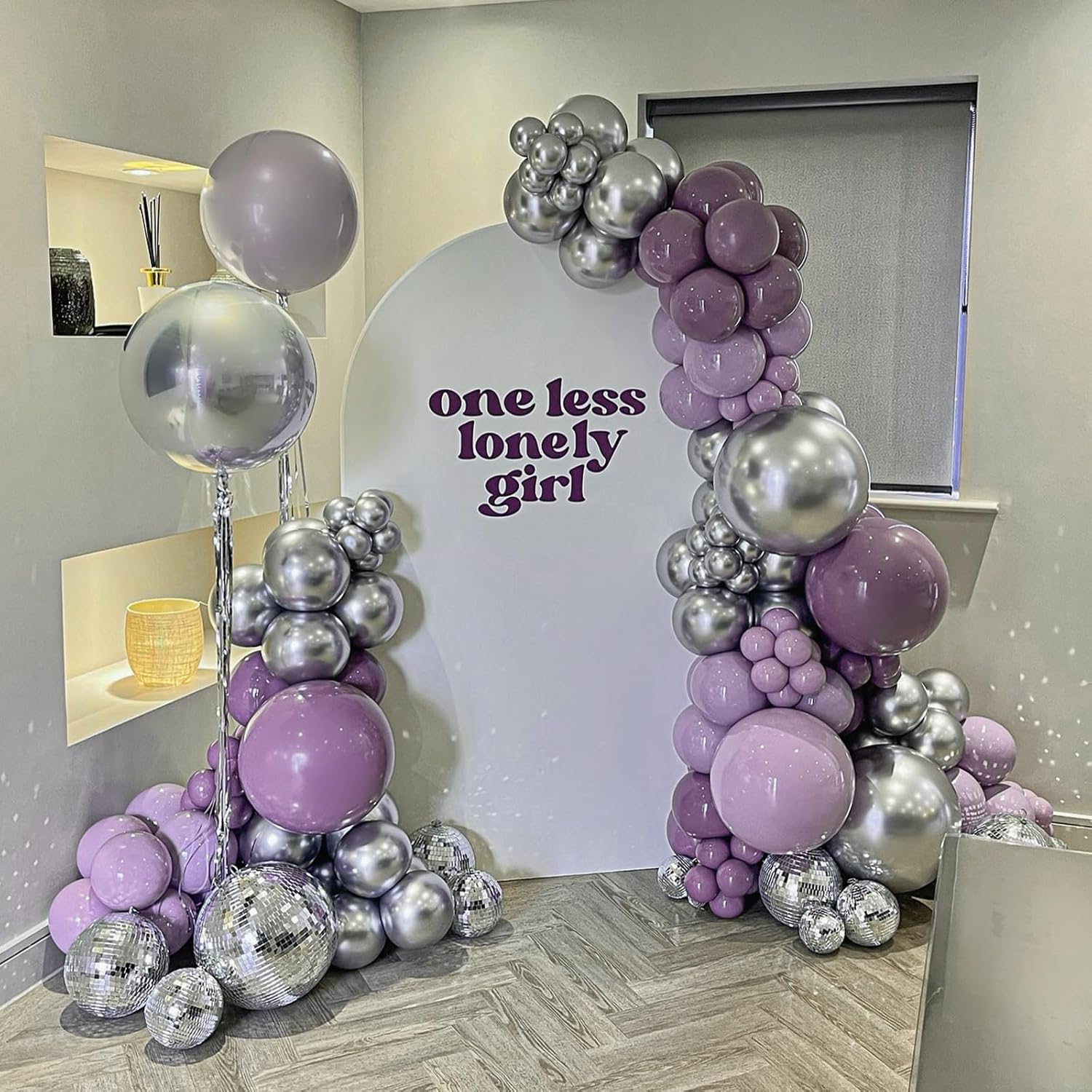 Skiennix Dusty Purple Balloon Set - 120 Pcs in 5-18 Inch Sizes | Perfect for Boho Bridal & Baby Showers