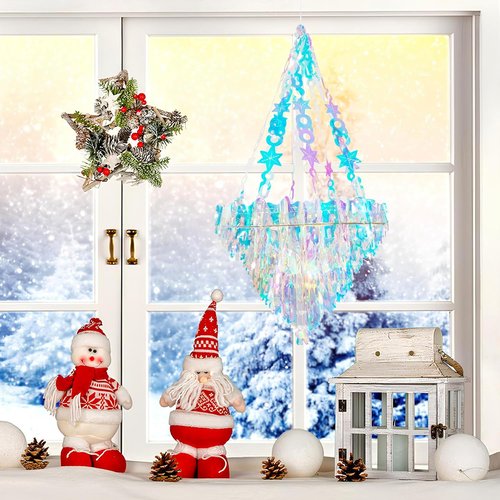 GREATRIL Iridescent Chandelier | Dazzling Hanging Decoration for Parties & Events