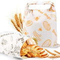 Reusable Beeswax Bread Bags for Homemade Bread with Zipper,Cotton Sourdough Bread Storage Bags,Airtight Freshness Keeper Bakery Essentials (2 Packs)