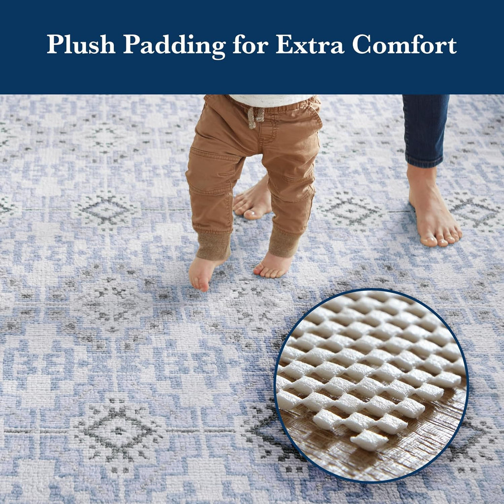 Veken Rug Pad Gripper - Non-Slip 5x7 Ft Mat for Hardwood & Tile Floors | Thick Anti-Skid Design