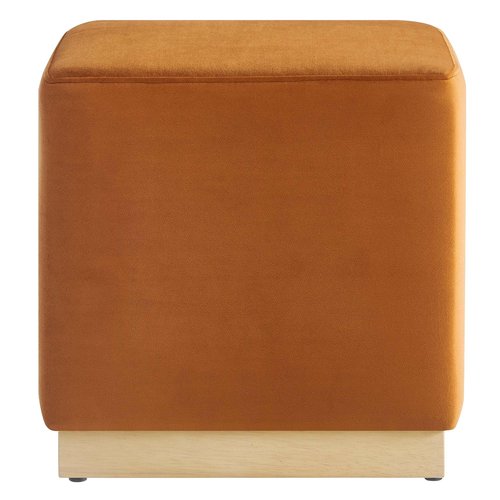 Modway 17" Square Performance Velvet Upholstered Upholstered Ottoman