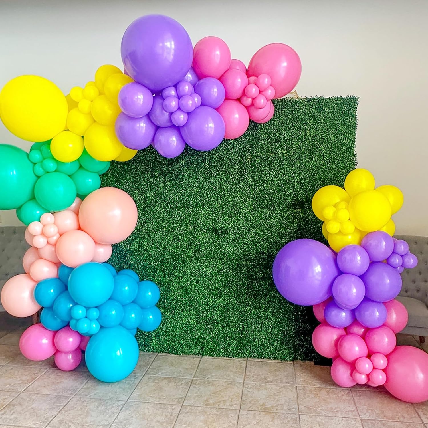 Voircoloria 90-Pack Purple Balloons - Versatile Sizes for Halloween, Graduation, Weddings & Parties