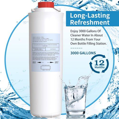 51300C Filter Compatible with Elkay ezH2O EWF3000 (No Chip - 2 Pack)