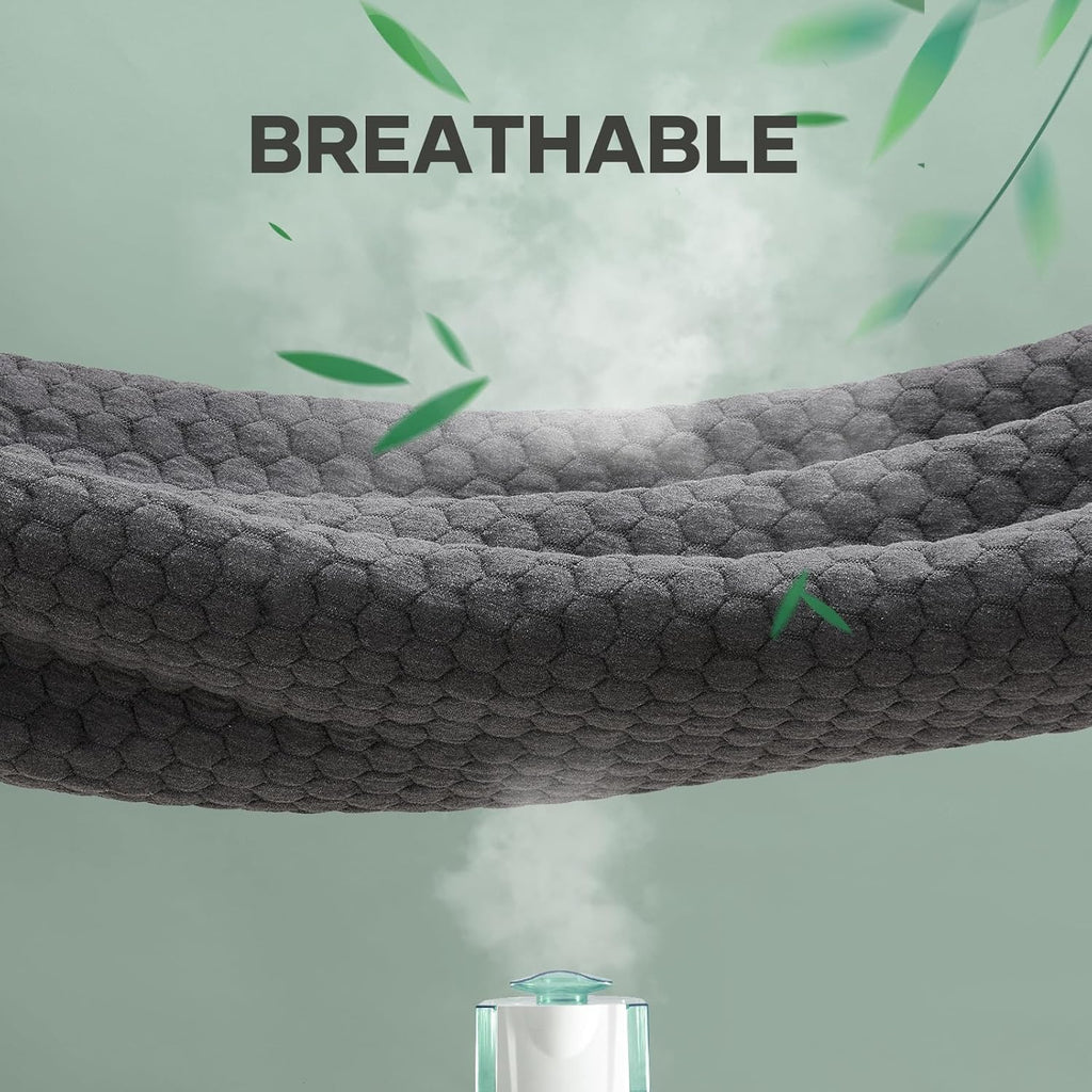 OhGeni 100% Waterproof Mattress Protector - Twin Gray, Deep Pocket, Cooling & Breathable Design