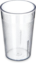 Carlisle FoodService Products Stackable Tumbler Plastic Tumbler for Restaurants, Catering, Kitchens, Plastic, 5.2 Ounces, Clear, (Pack of 72)