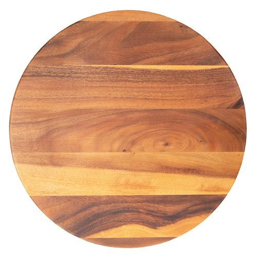 Villa Acacia Lazy Susan - 22 Inch Round Wooden Turntable Organizer for Table, Cabinet or Pantry - Kitchen Essentials for Serving & Storage