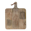 Foreside Home & Garden Wide Cutting Board Rectangle Hand Carved Wood Serving