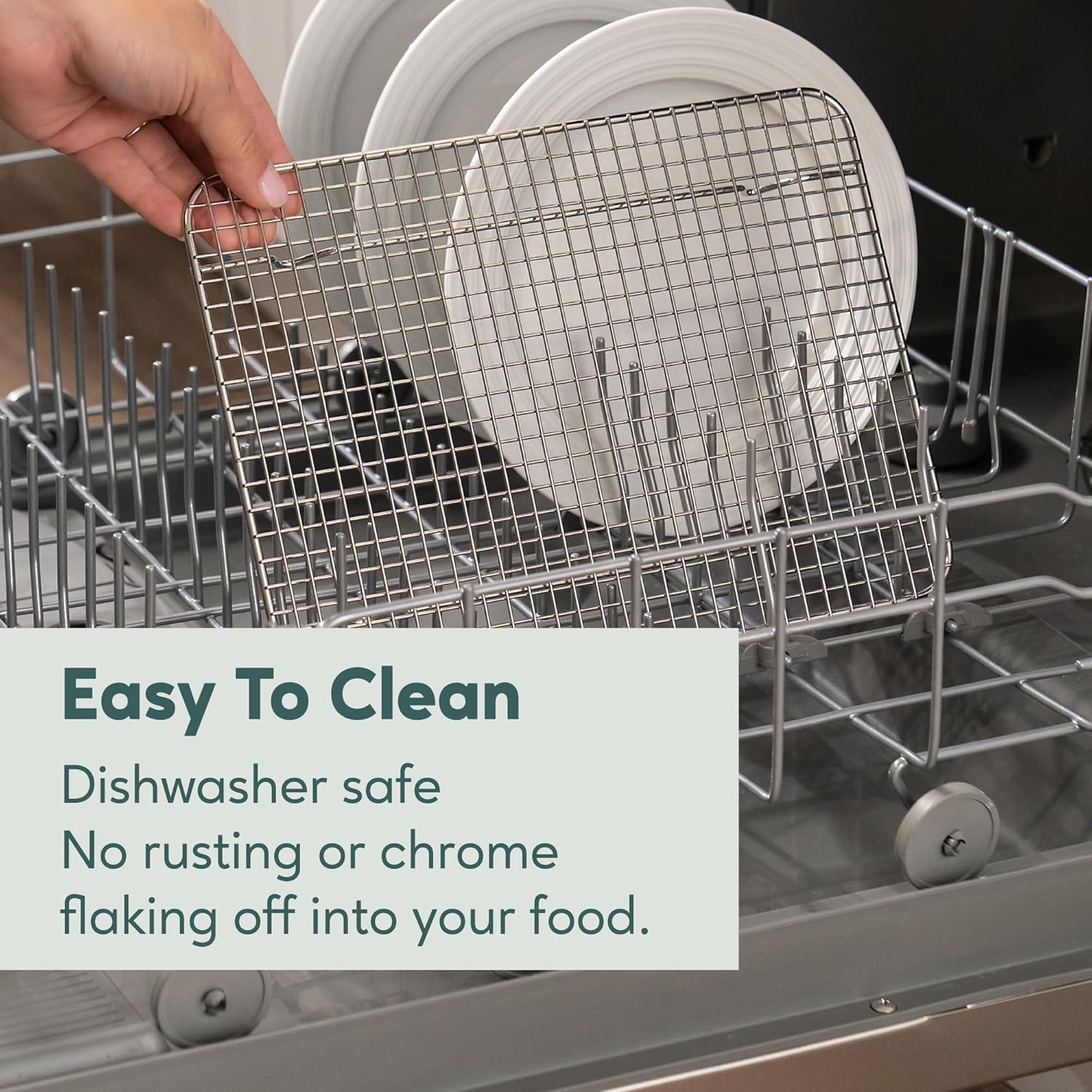 Ultra Cuisine Stainless Steel Cooling & Baking Rack Set - Oven & Dishwasher Safe - Heavy Duty - 8.5x12 Inches - Set of 2