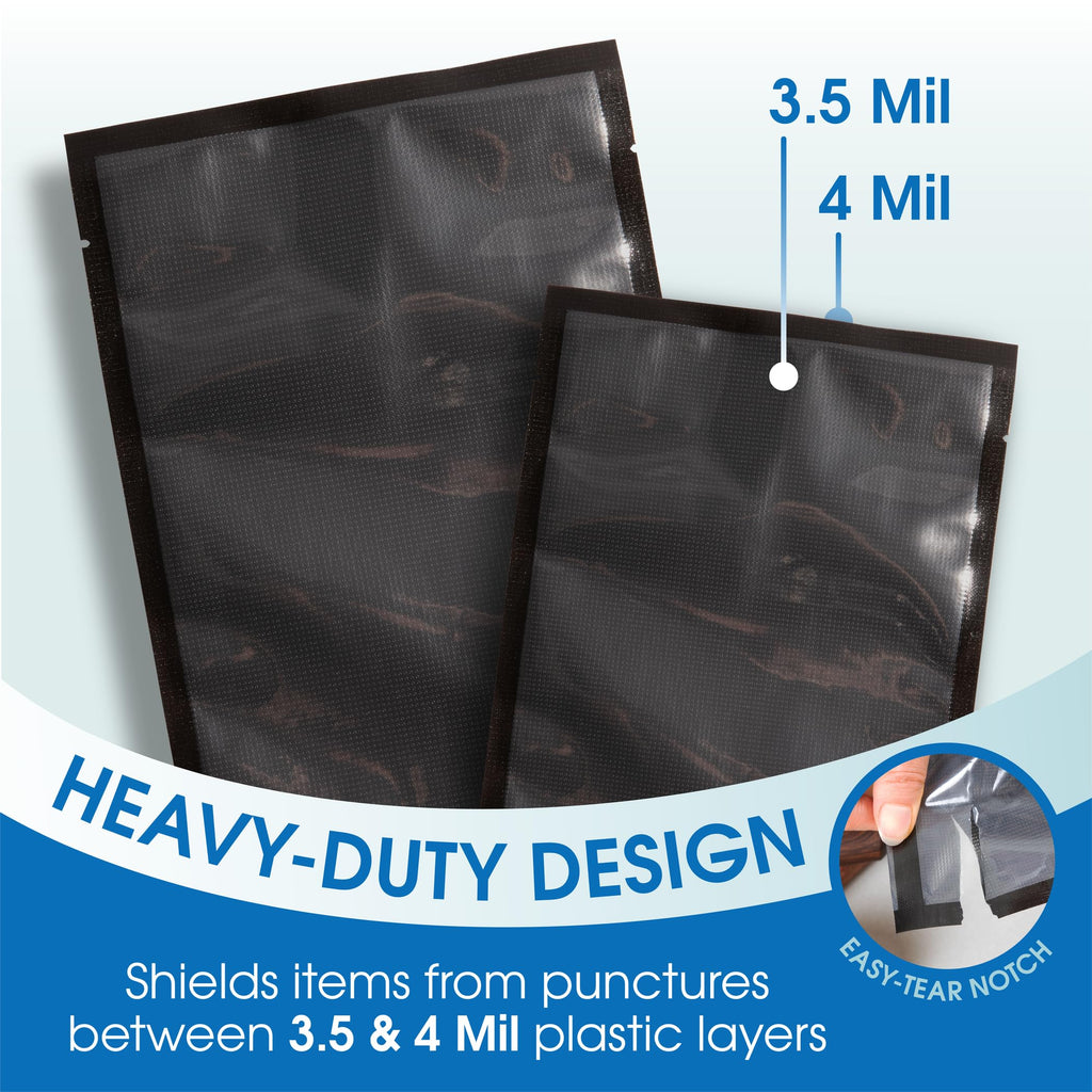 Spartan Industrial 8" X 12" Vacuum Seal Bags - 100 Count BPA-Free Food Storage Bags for Marinating, Freezing, Sous Vide Cooking