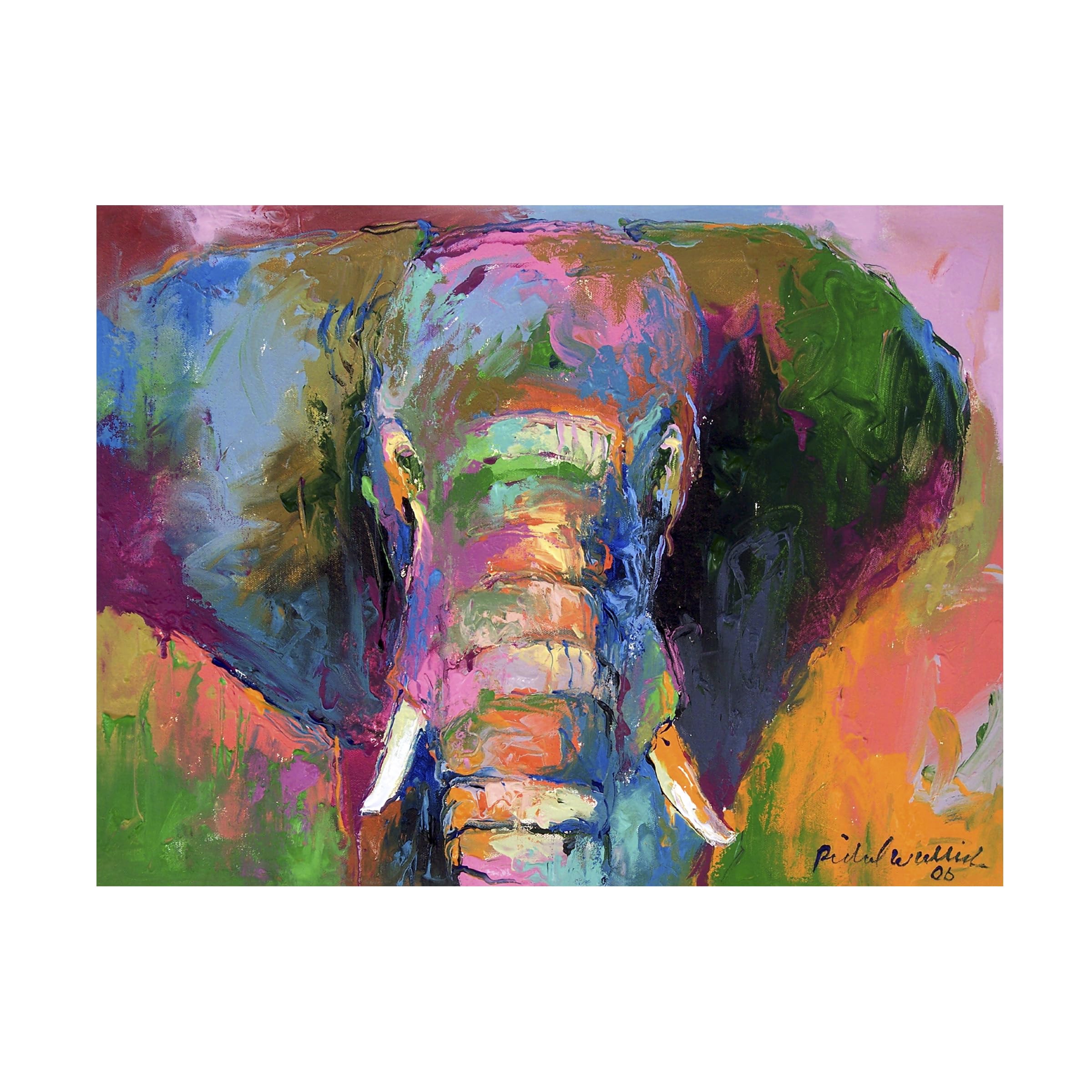 Trademark Fine Art Elephant 2 Artwork by Richard Wallich, 24 by 32-Inch