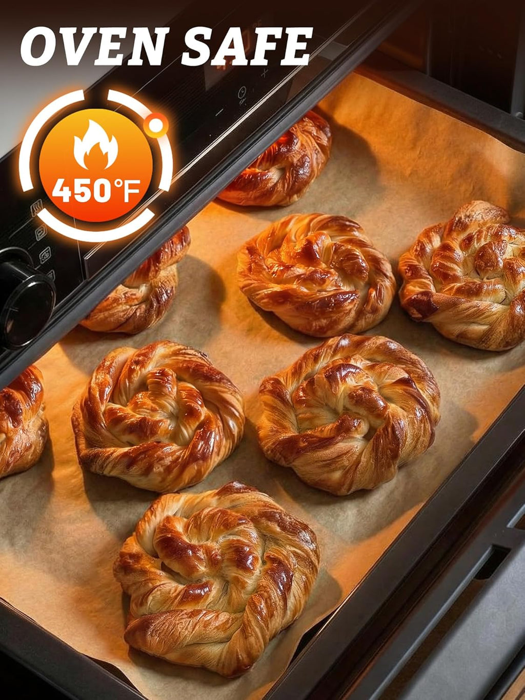 SMARTAKE Parchment Paper Baking Sheets - 400 Pcs Non-Stick Precut, 9x13 Inches for Baking & Grilling