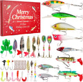 Advent Calendar 2025 Fishing Lure Set - Soft & Hard Lures for Freshwater & Saltwater | 24 Days of Fishing Surprises
