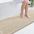 OLANLY Bathroom Runner Rugs - Extra Soft Chenille Bath Mats | Quick-Dry, Machine Washable, 70x24, Sand