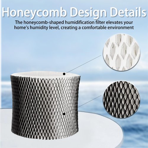 ZBYPLUAR 4 Pack HWF64 BWF64 Replacement Humidifier Wick Filter B | Compatible with Holmes HM1730 & HM1745 & HM1746 & SCM1746 Humidifiers | Activated Carbon Upgraded